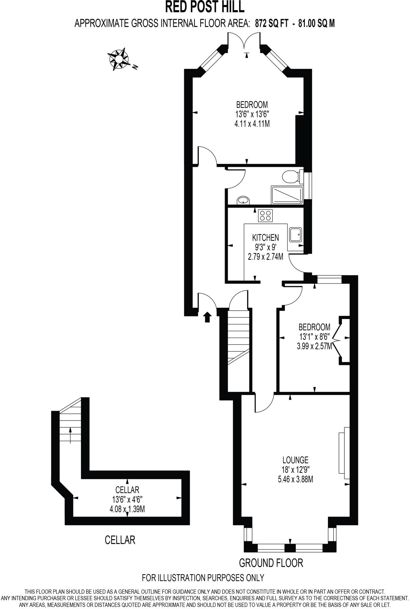 Red Post Hill London SE24 floorplan