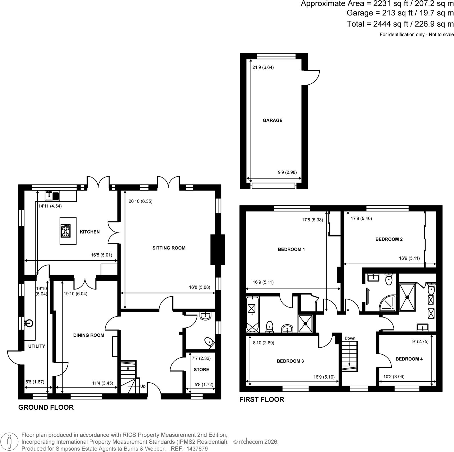 Moors Lane, Elstead, GU8 floorplan