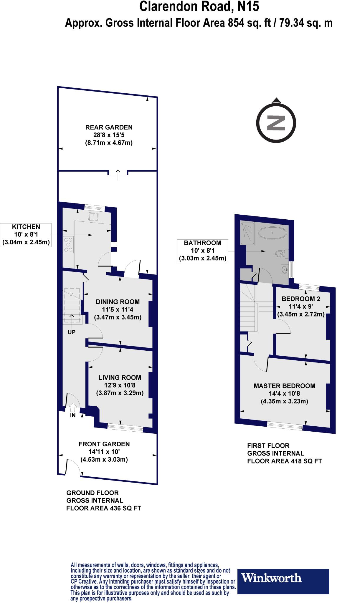 Clarendon Road, London, N15 floorplan