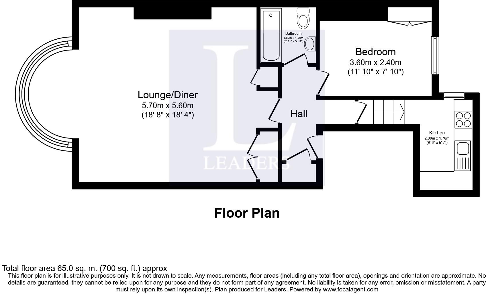 Bedford Square, Brighton, East Sussex floorplan