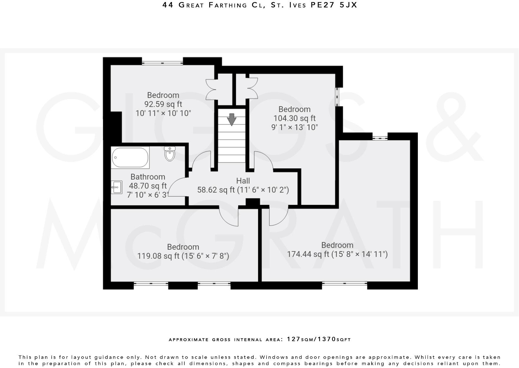 Great Farthing Close, St. Ives, Cambridgeshire, PE27 5JX floorplan