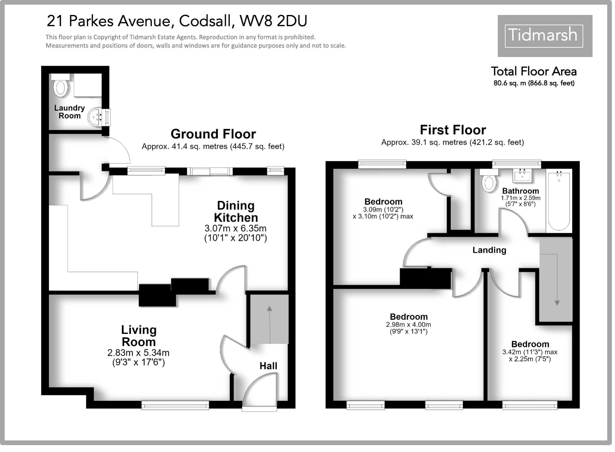 21 Parkes Avenue, Codsall, WV8 2DU floorplan