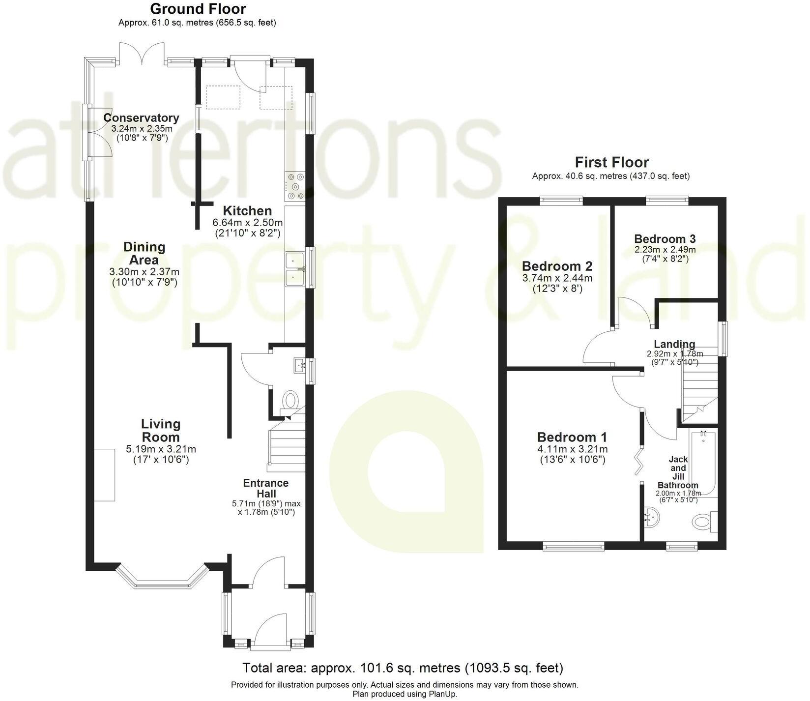 Whittam Crescent, Whalley, BB7 floorplan