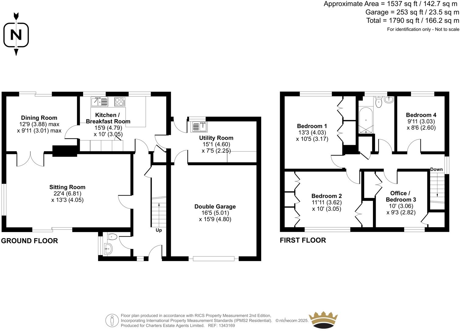 Downs Road, South Wonston, Winchester, Hampshire, SO21 floorplan