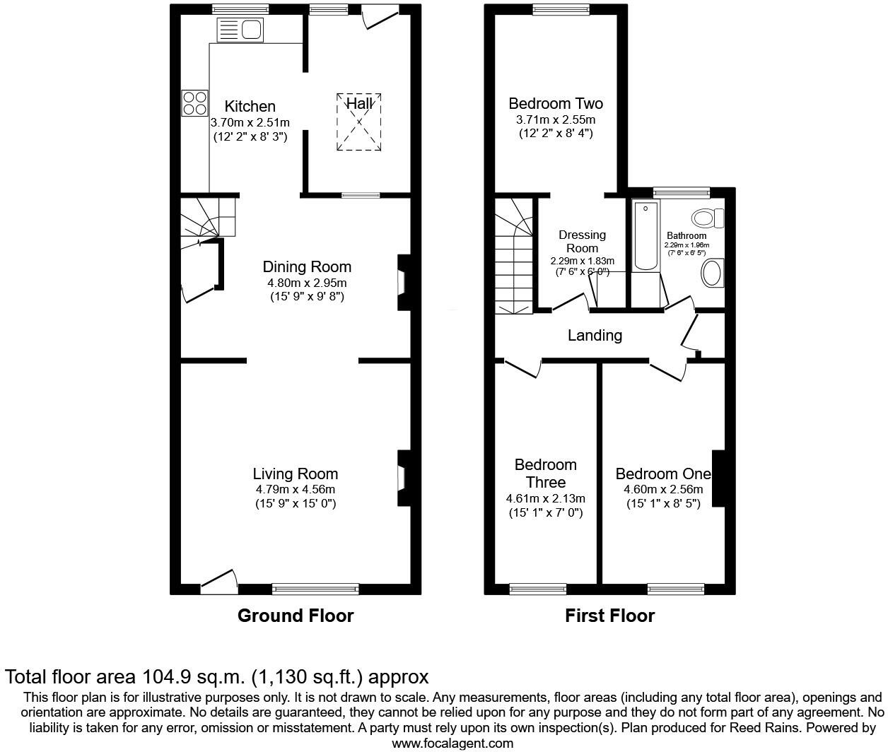 36, Moss Lane, Bollington, Macclesfield, Cheshire, SK10 floorplan