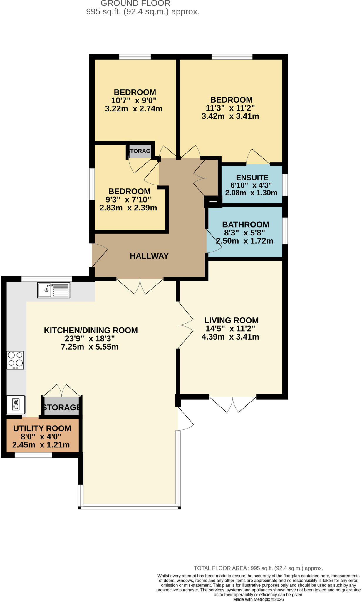 Baffam Lane, Brayton, North Yorkshire YO8 floorplan