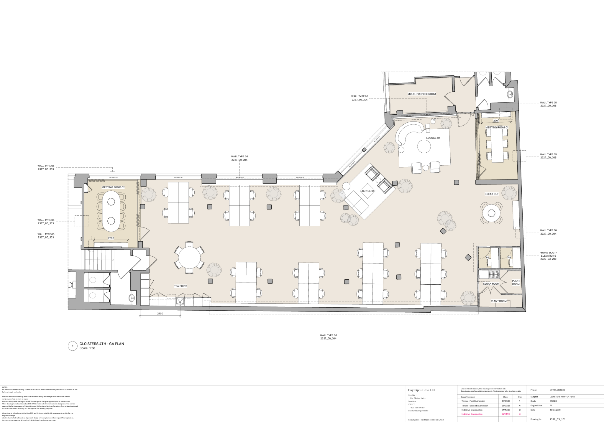 4th Floor Cloisters East Fitted Plan