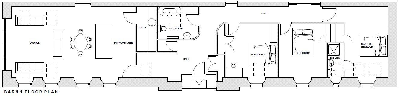 Barn 1, Kingswood, Leadburn, Scottish Borders floorplan