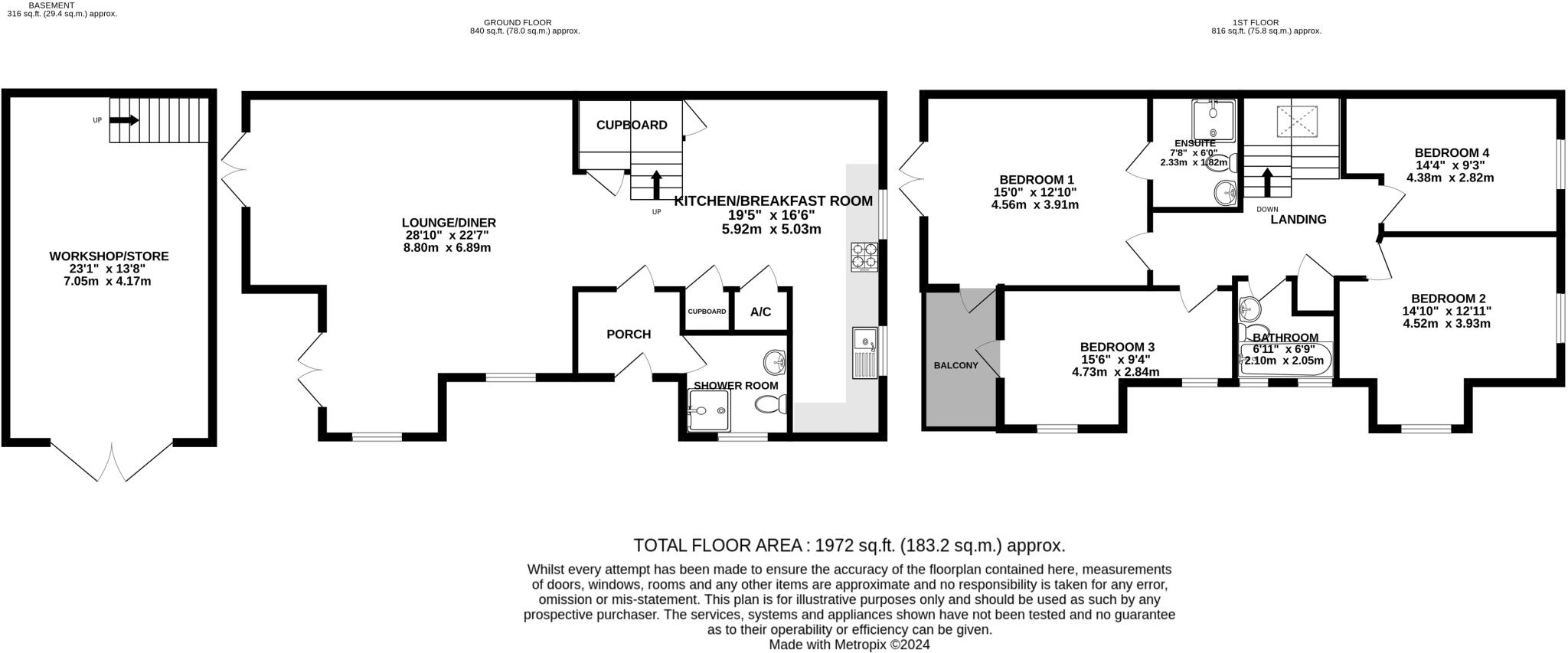 Out Of The Blue, Moor Lane, Croyde, Braunton, EX33 floorplan