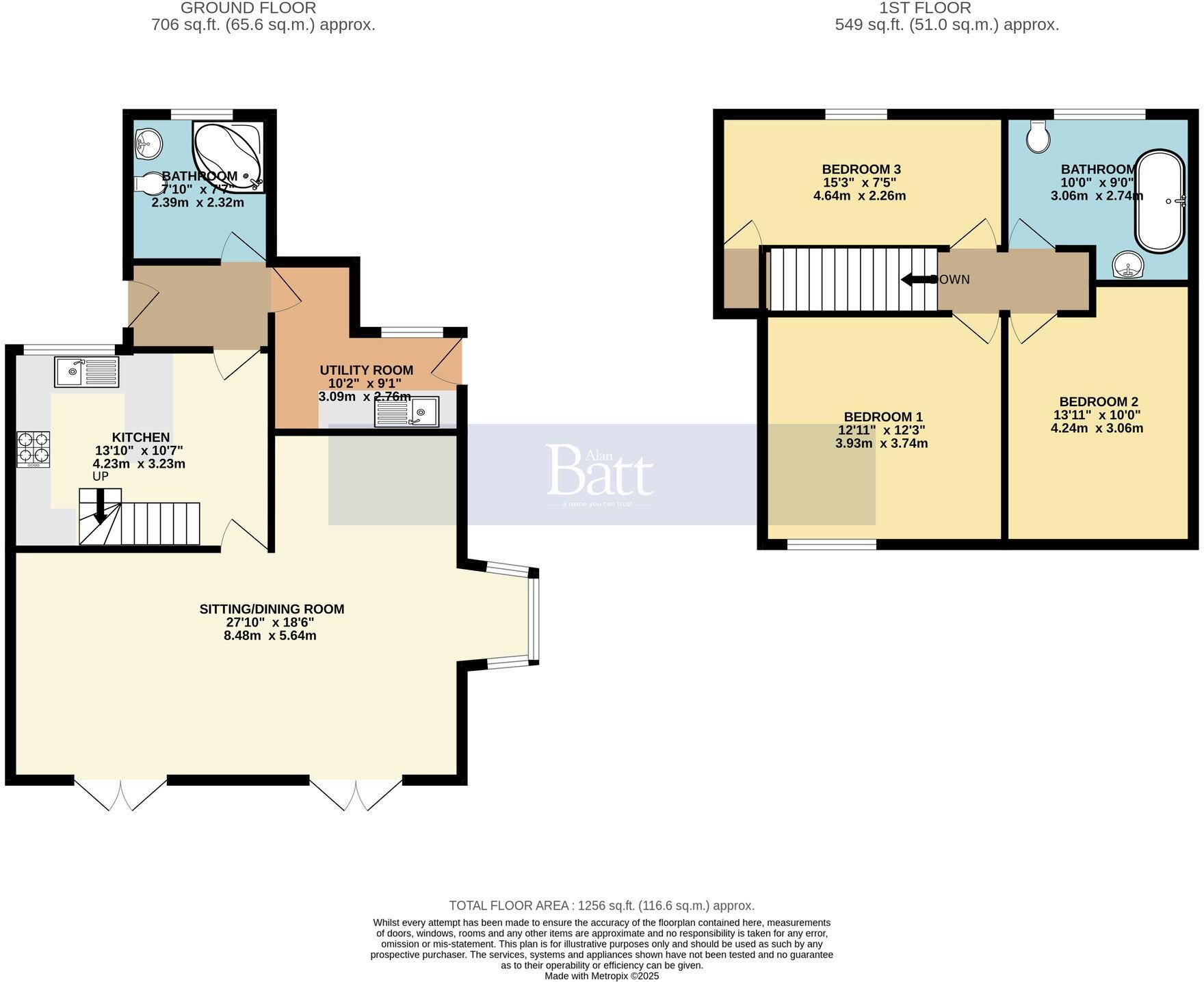 Back School Lane, Upholland, WN8 floorplan