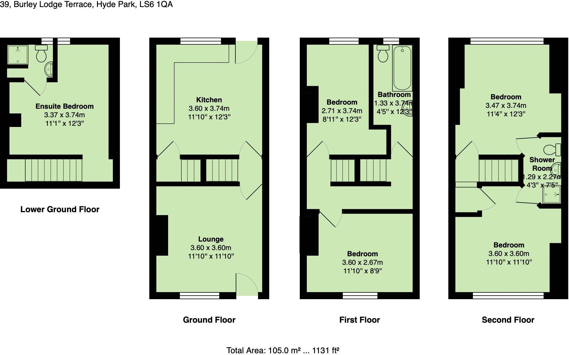 Burley Lodge Terrace, Leeds floorplan