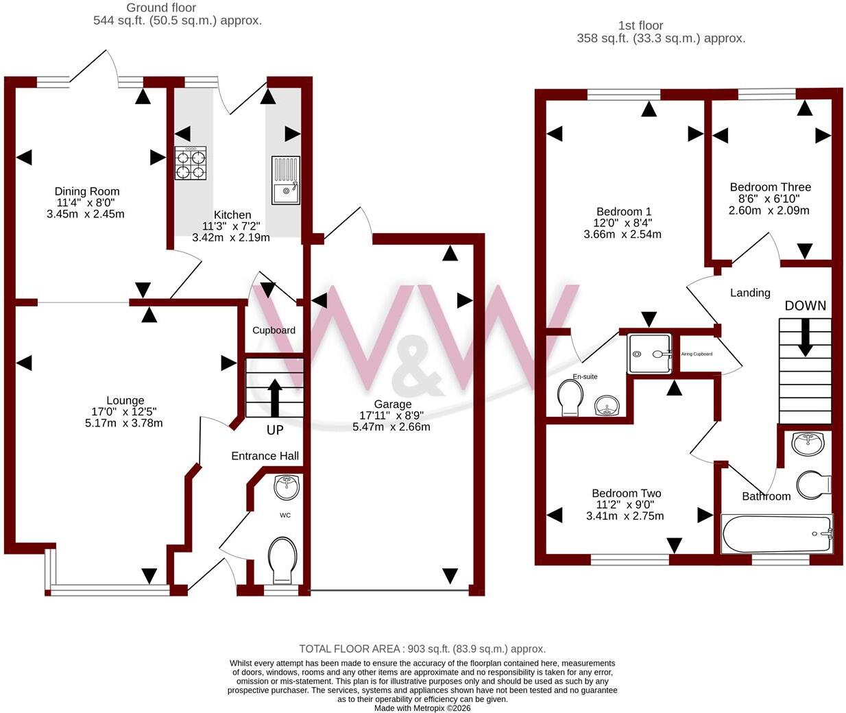 Wells Close, Whiteley floorplan