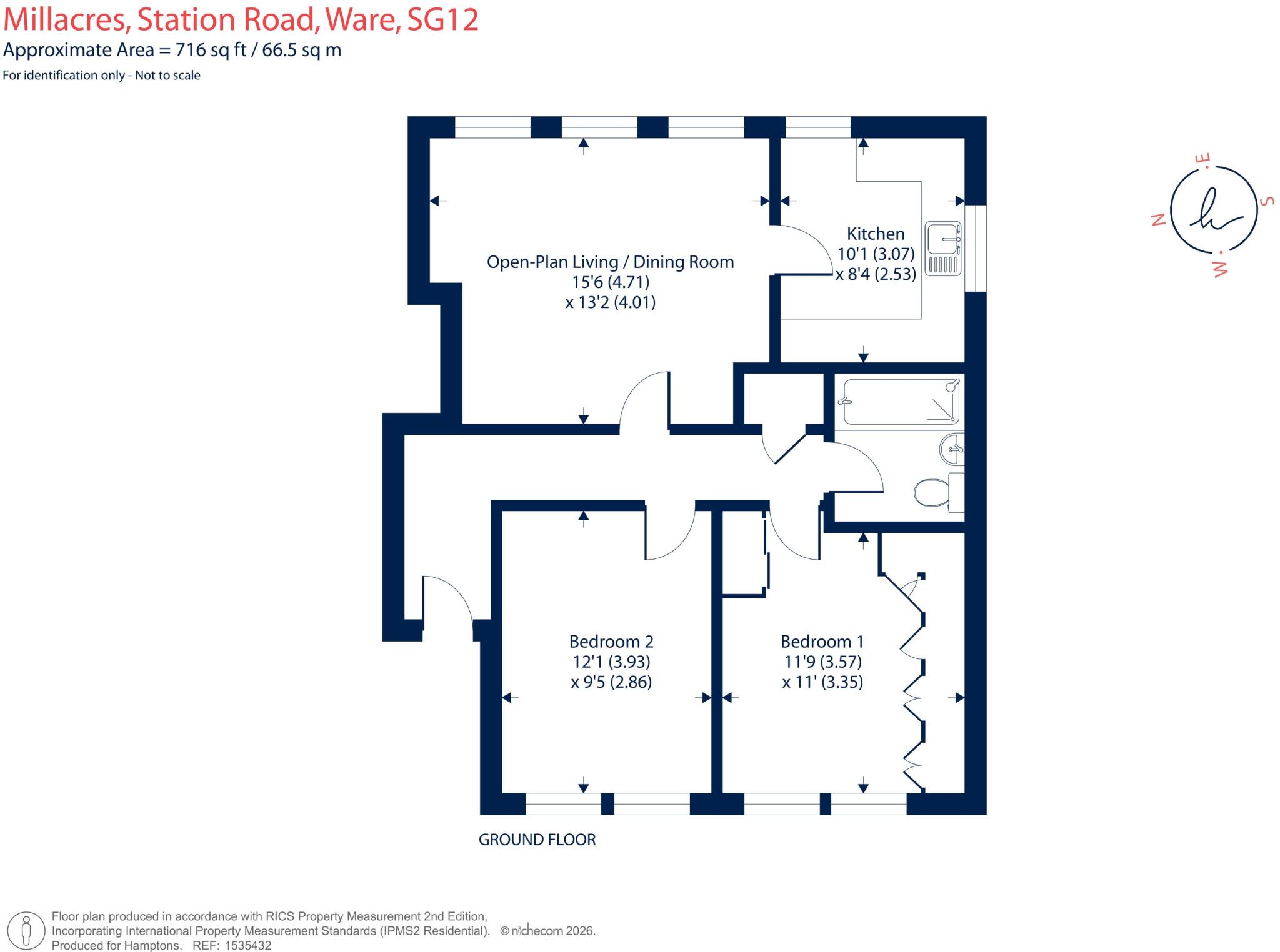 Millacres, Station Road, Ware, SG12 floorplan