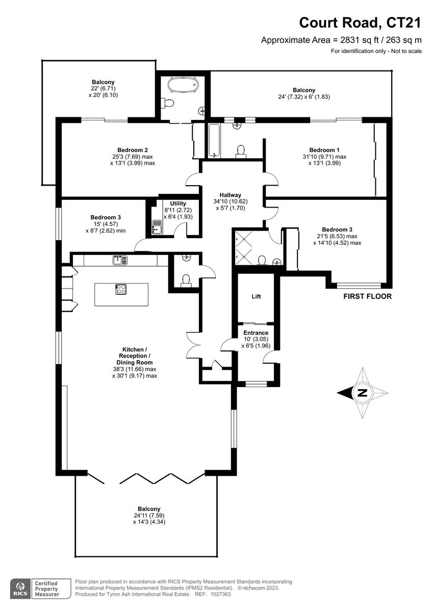 Court Road, Hythe, CT21 floorplan