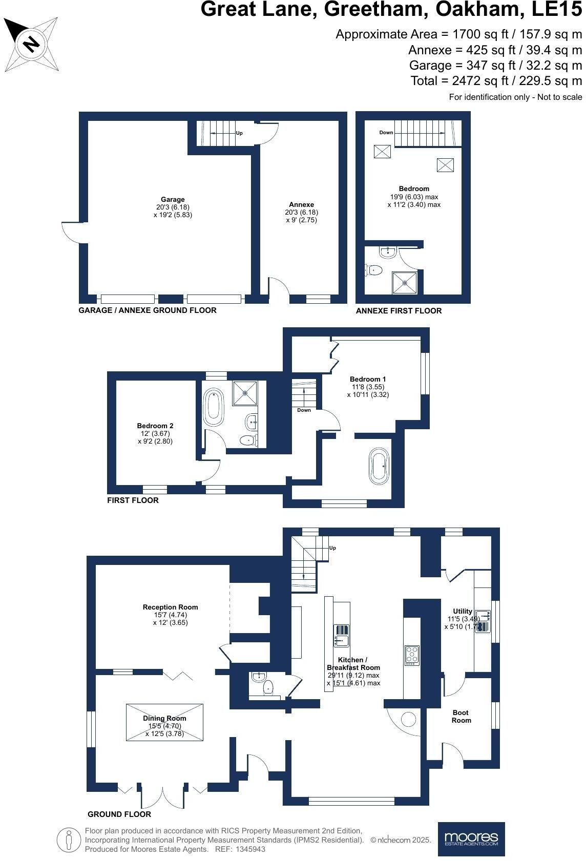 Manor Farm Cottage, Great Lane, Greetham floorplan