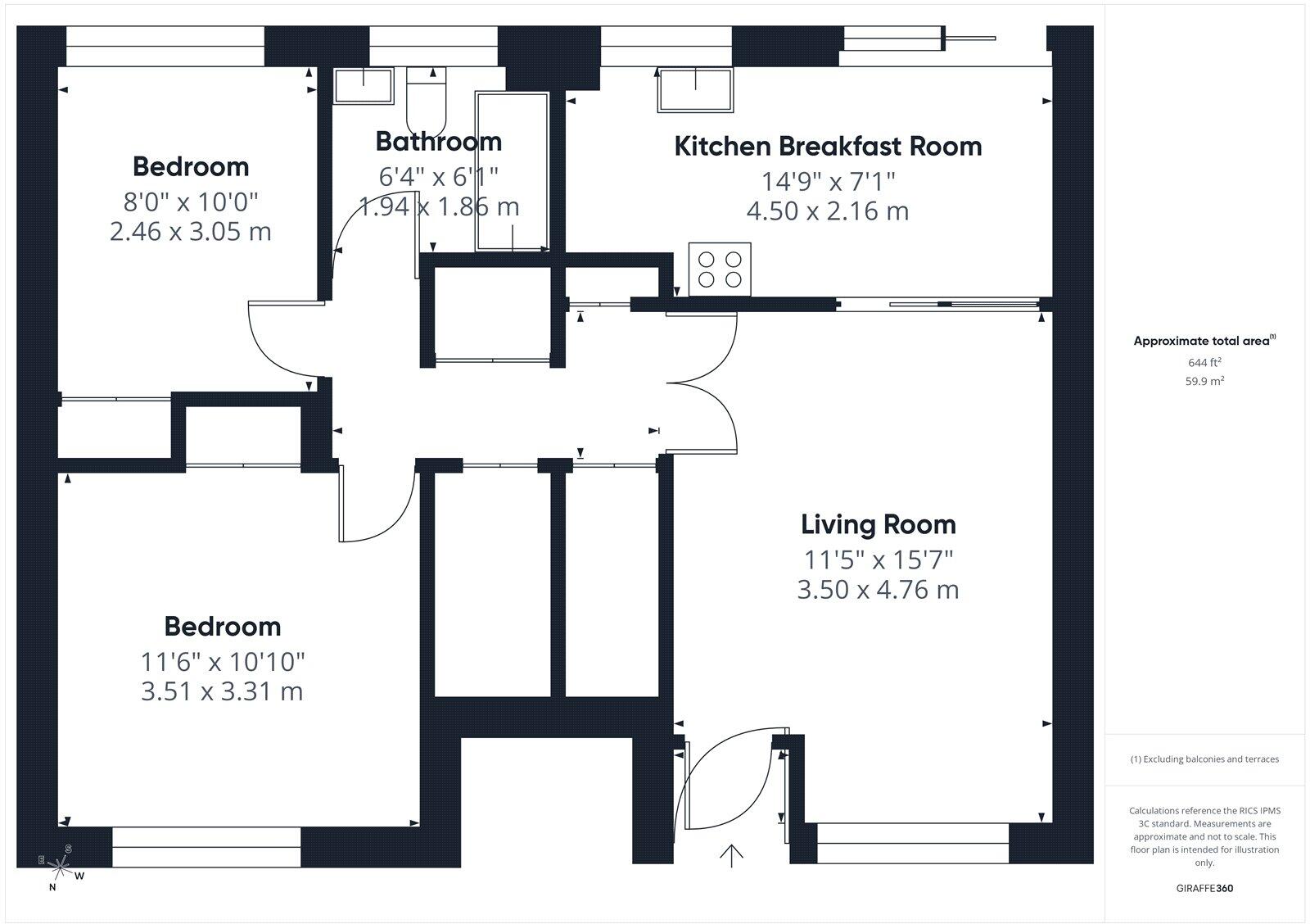 Montagu Road, Highcliffe, Christchurch, Dorset, BH23 floorplan