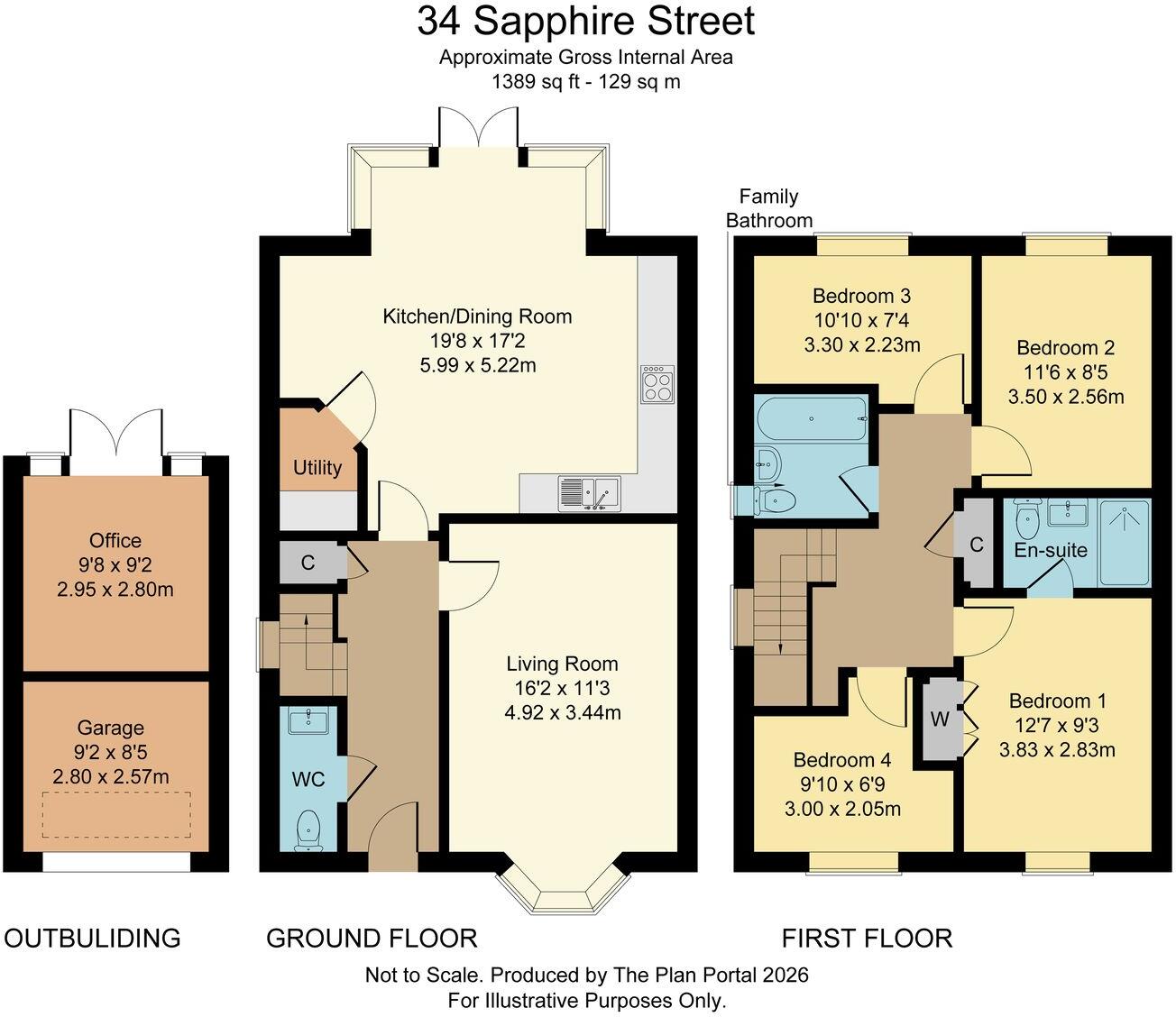 Sapphire Street, Irthlingborough, Wellingborough, NN9 floorplan