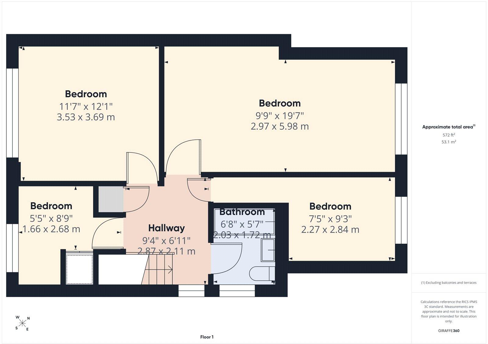 Maidens Dale, Arnold, Nottingham, Nottinghamshire, NG5 floorplan