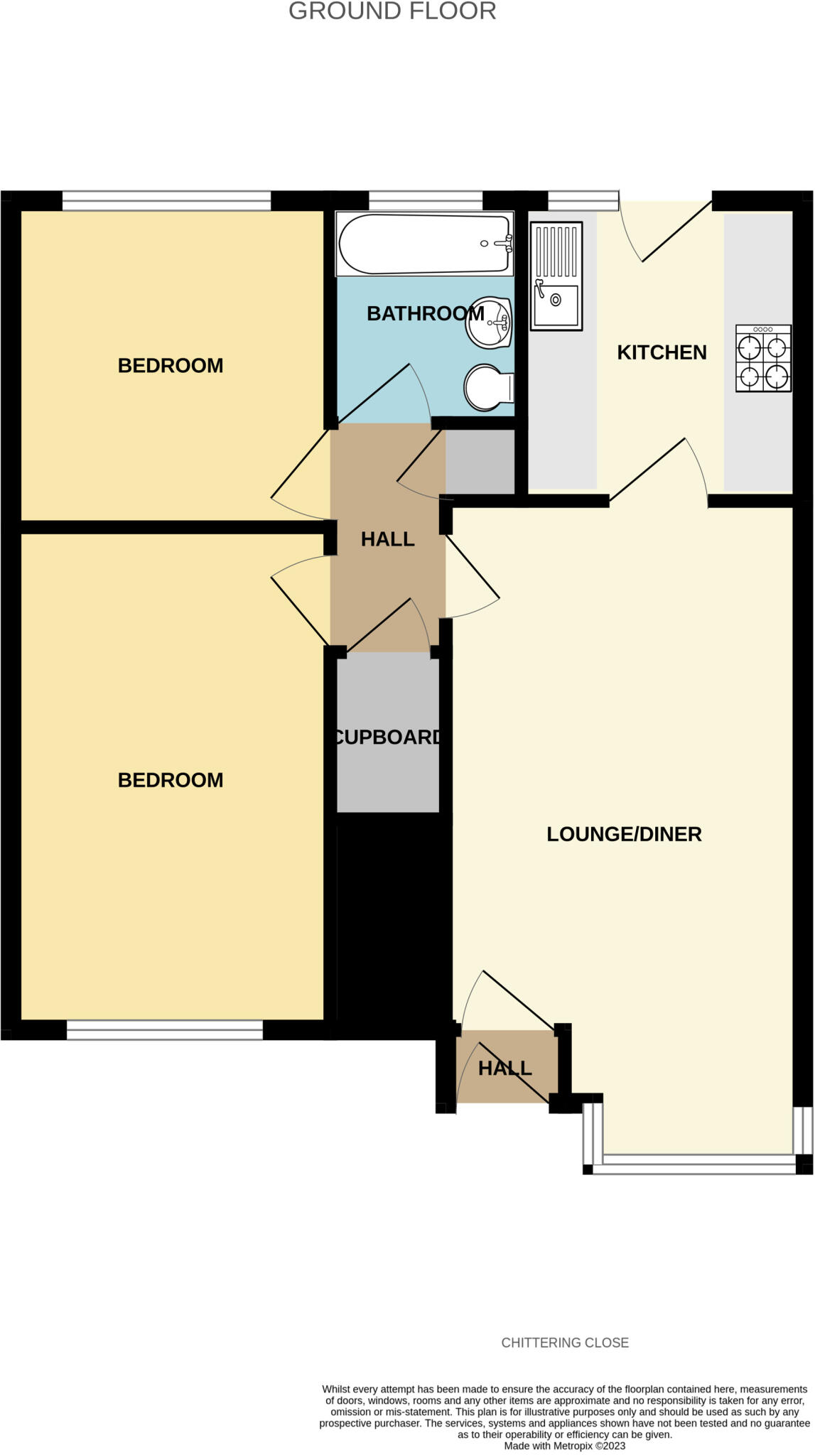 Chittering Close, Lower Earley, Reading, Berkshire, RG6 floorplan