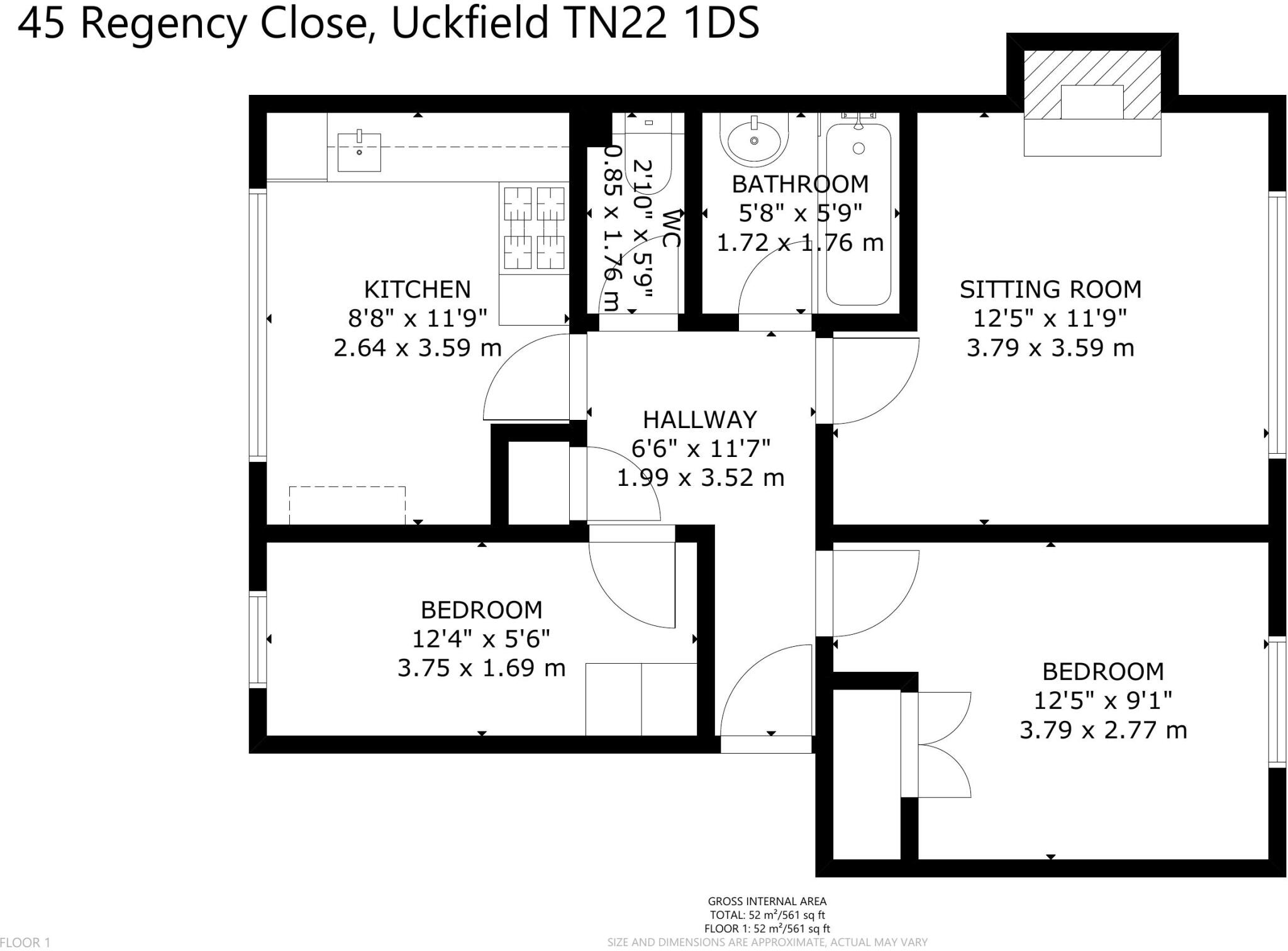 45 Regency Close floorplan