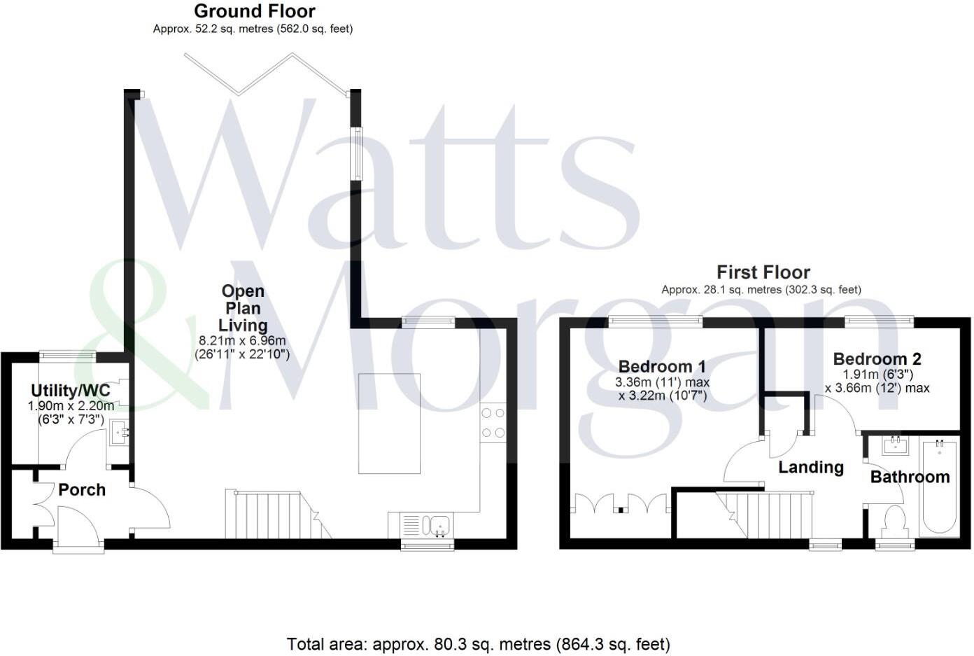 33 Shakespeare Drive, Llantwit Major, Vale Of Glamorgan, CF61 1WW floorplan