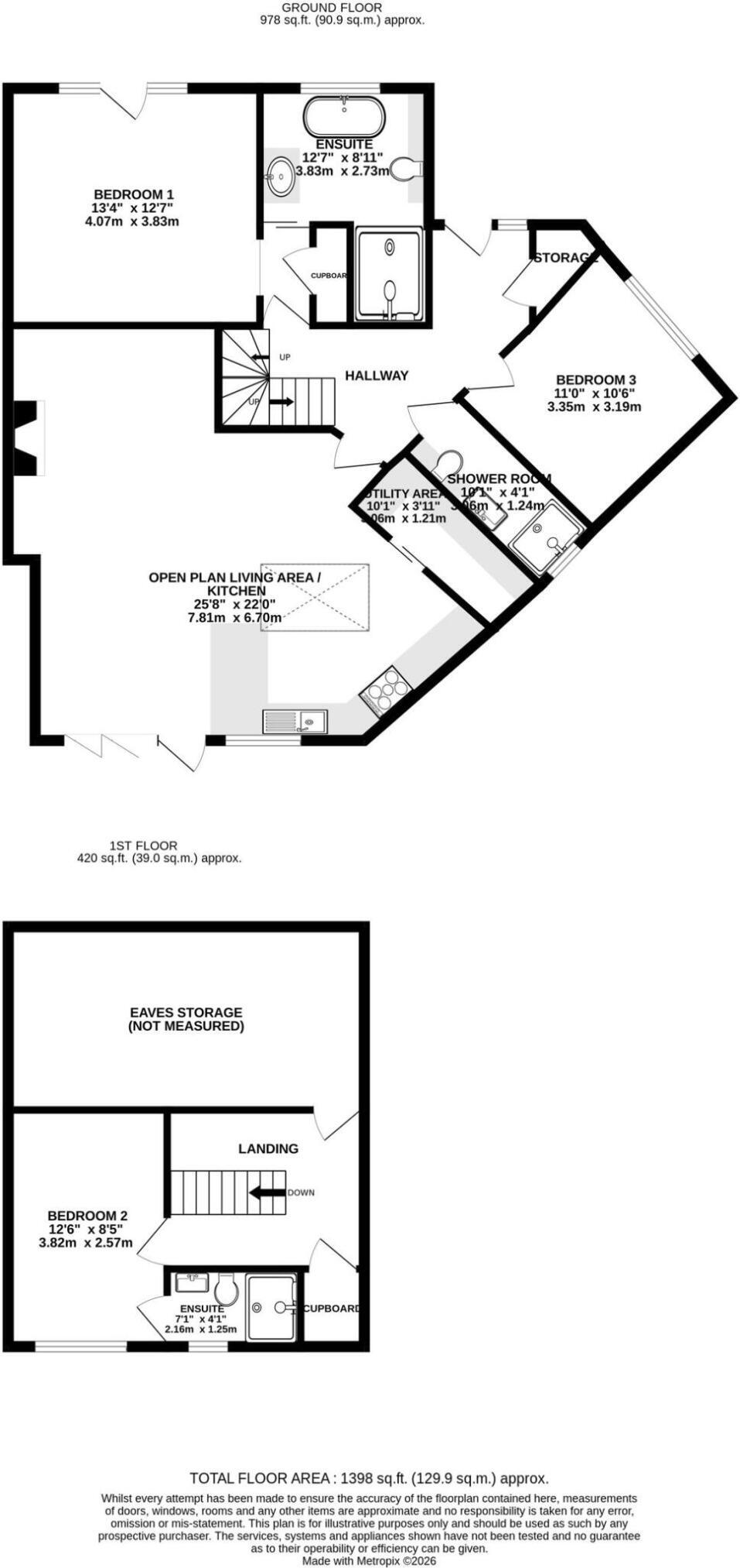 Toddington Crescent, Bluebell Hill, Chatham, ME5 floorplan