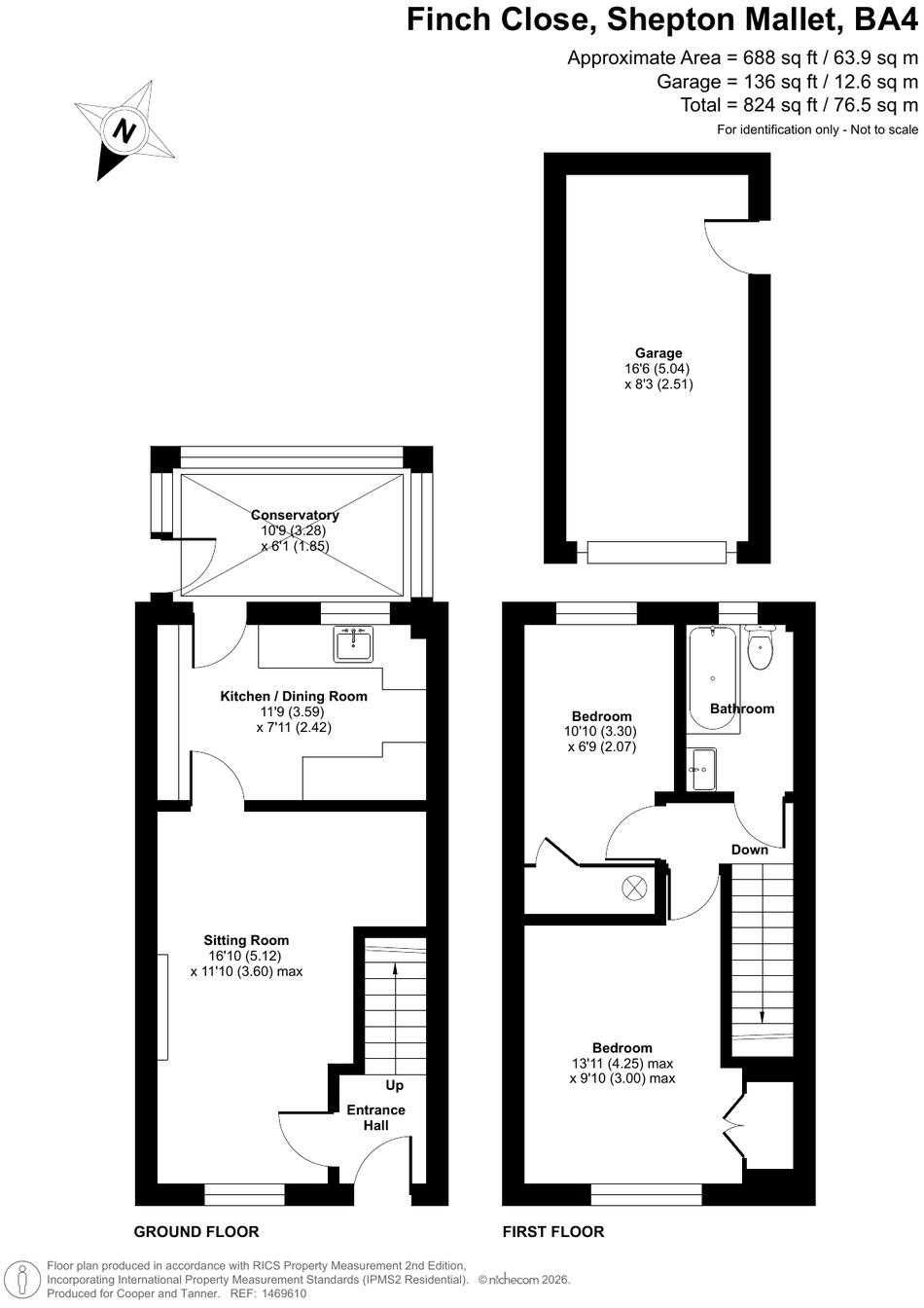 Finch Close, Shepton Mallet, BA4 floorplan