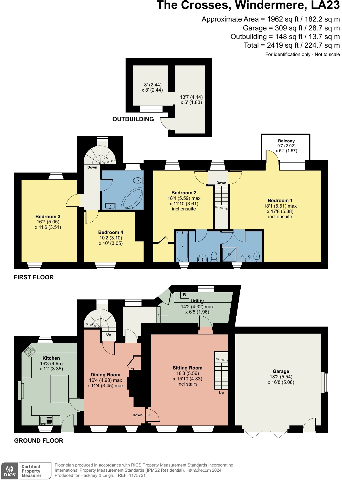 The Crosses, Windermere, Cumbria, LA23 1JU floorplan