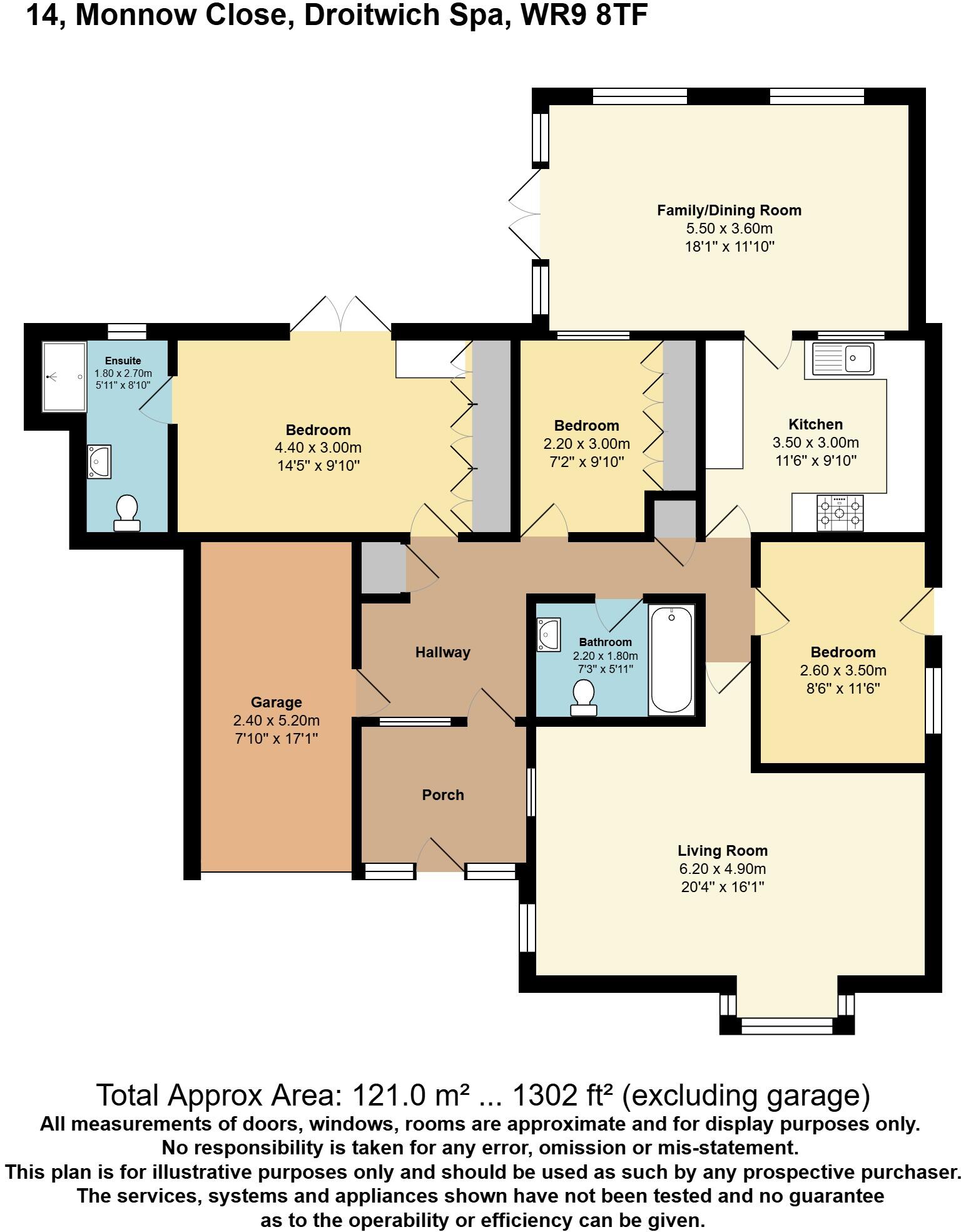 Monnow Close, Droitwich, Worcestershire, WR9 floorplan