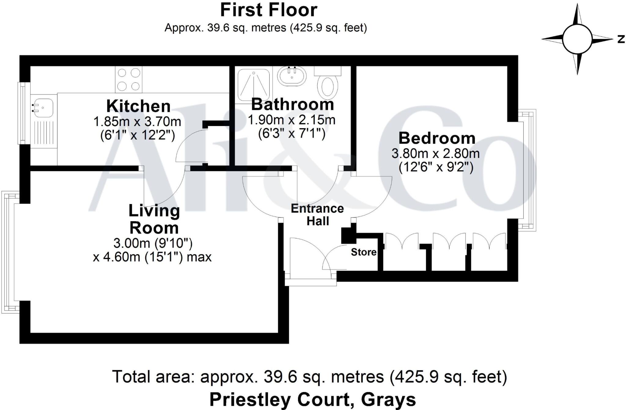 Priestley Court, Grays, RM17 5RX floorplan