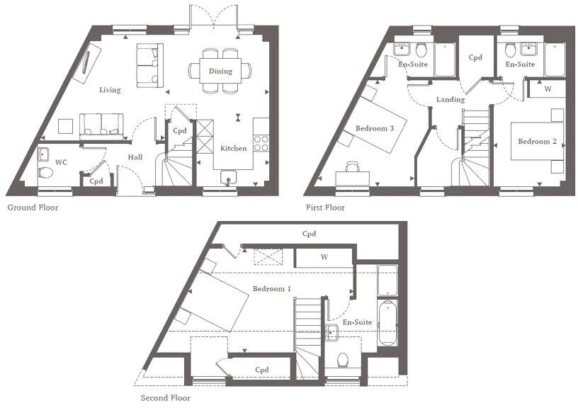 18, Moorfield Mews, Staines-upon-Thames, Surrey floorplan