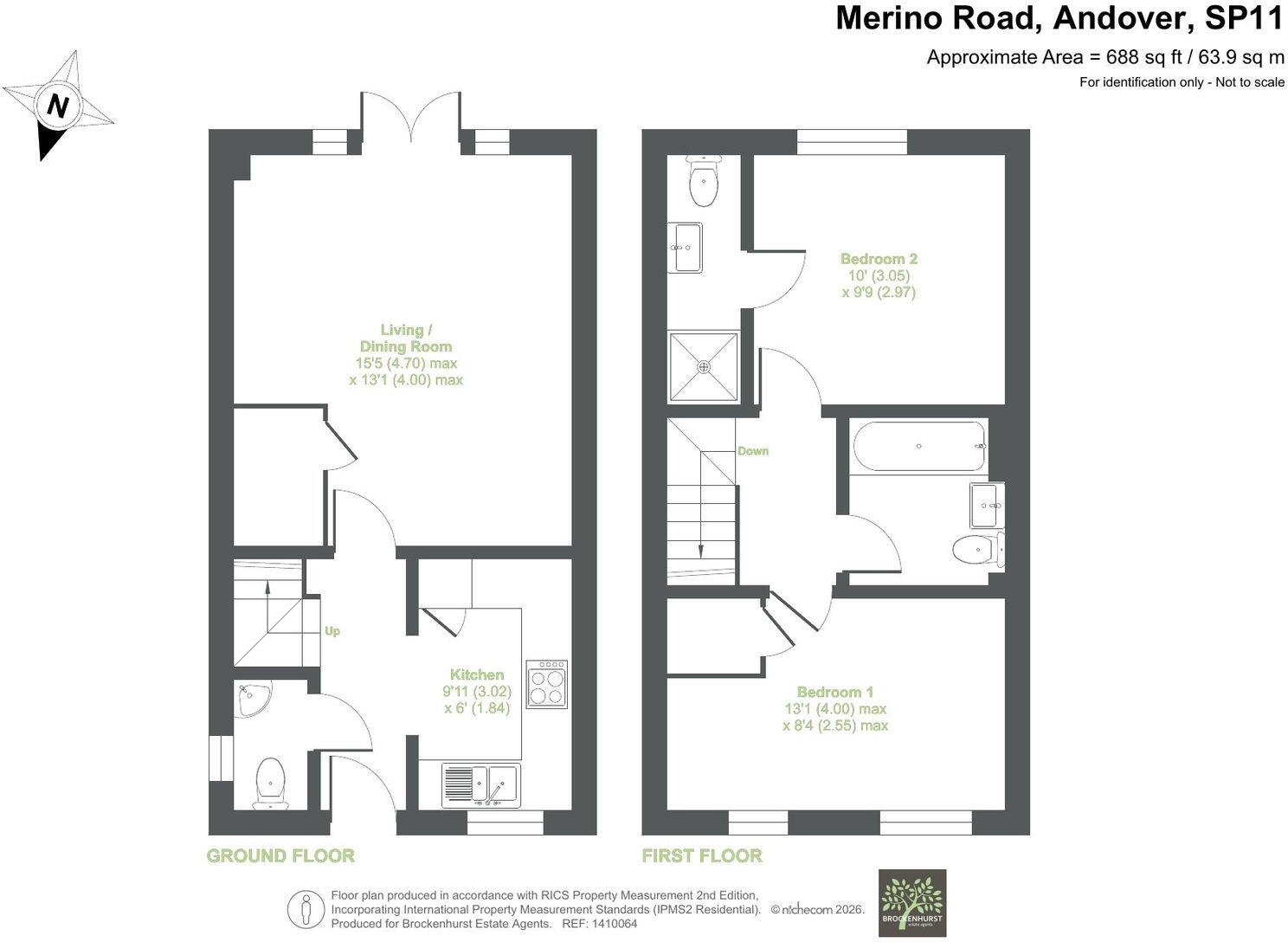 Merino Road, Andover, SP11 6SZ floorplan