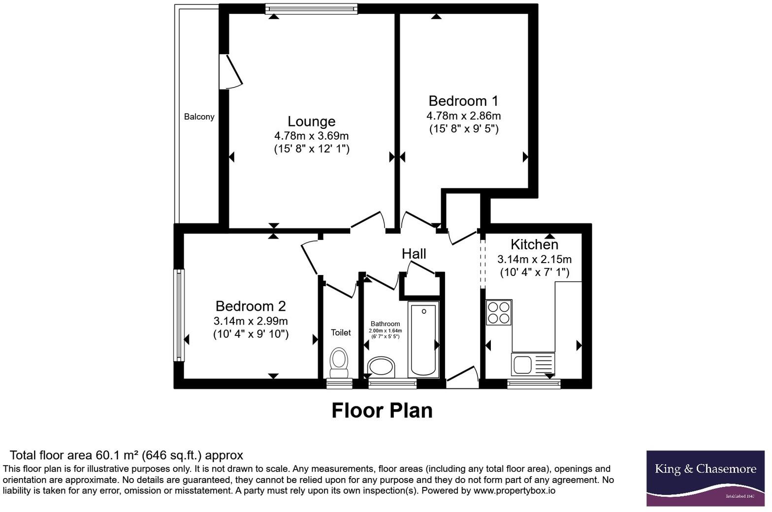 Lansdowne Road, Worthing, West Sussex, BN11 floorplan