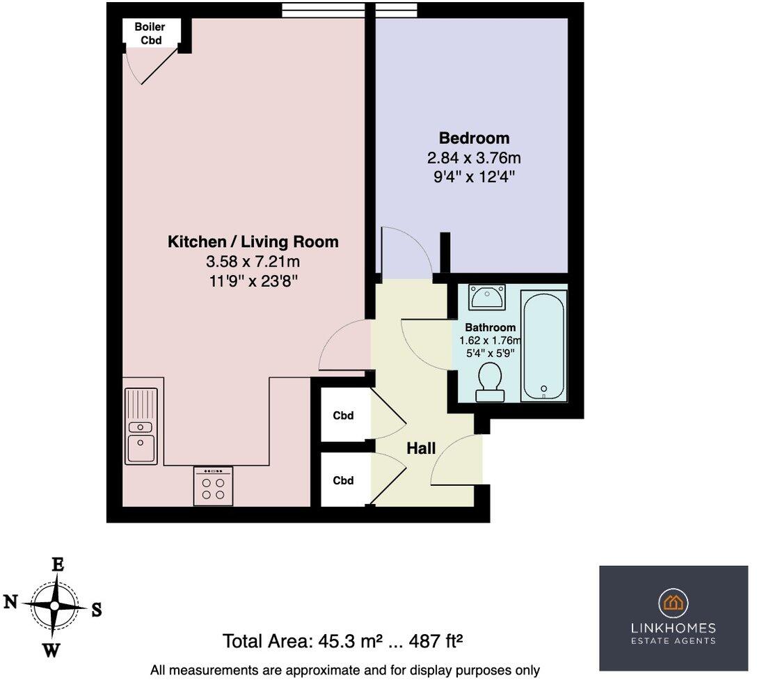 Knyveton Road, Bournemouth, BH1 floorplan