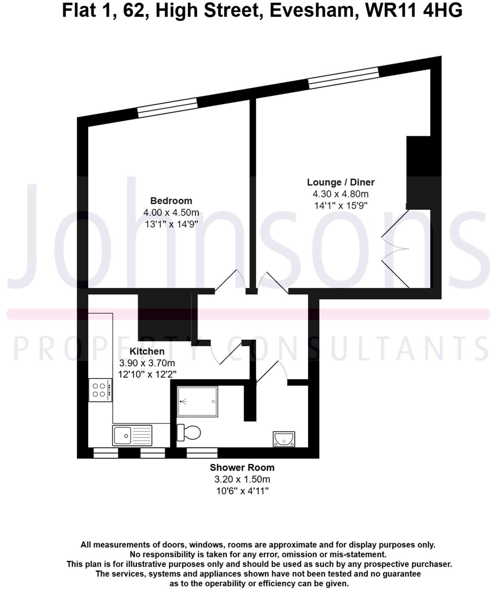 62 High Street, Evesham, WR11 floorplan
