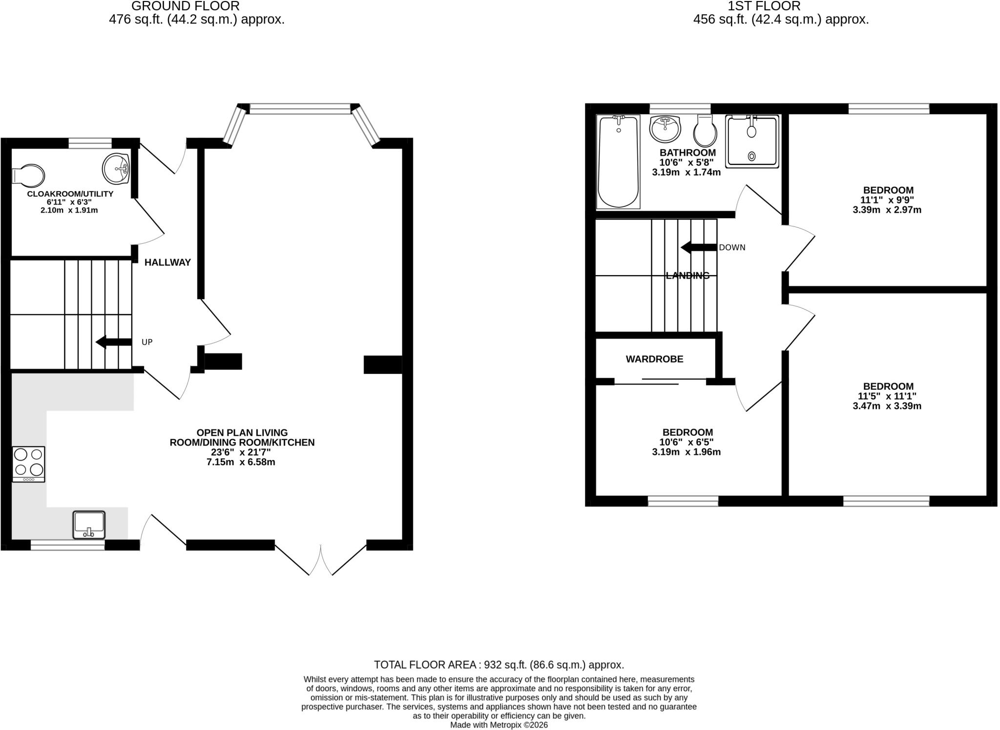 177, Lon Dolafon, Newtown, Powys floorplan