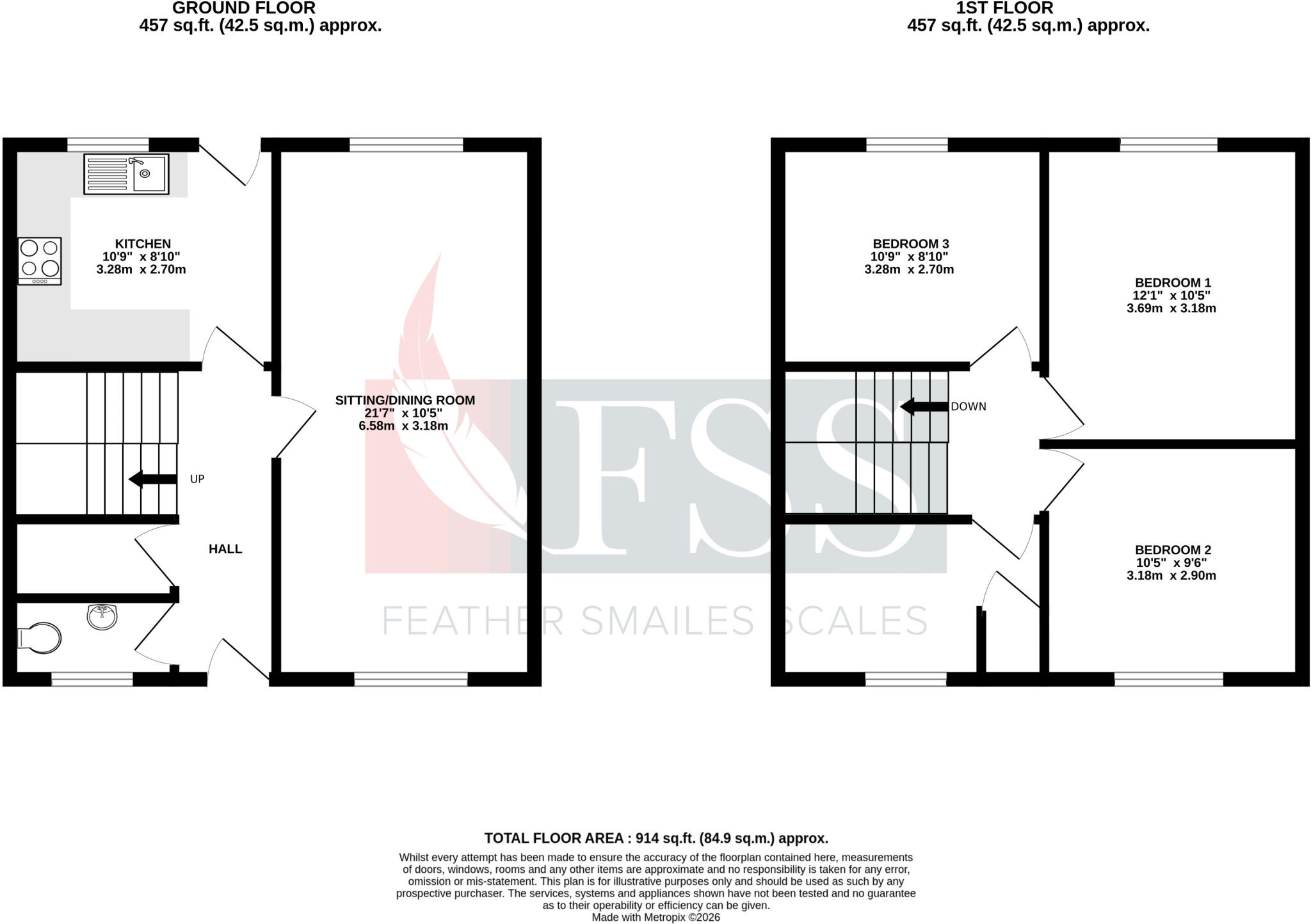 Lincoln Grove, Harrogate, North Yorkshire, HG3 floorplan
