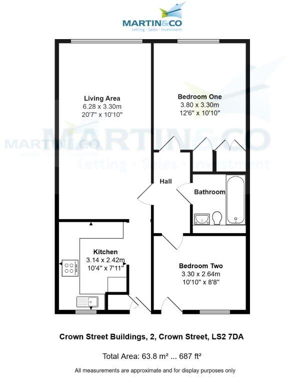 2 Crown Street, Leeds, West Yorkshire, LS2 7DA floorplan