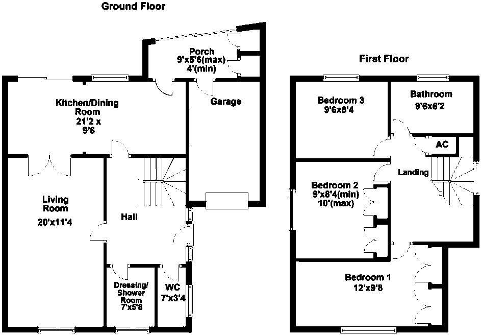 Glyndebourne Gardens, Corby floorplan