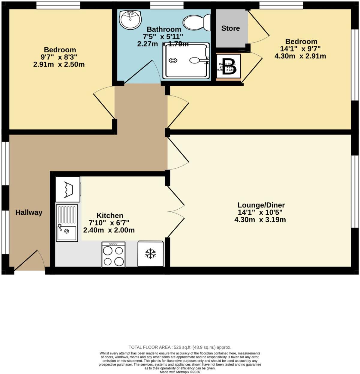 Chapel Road, Hothfield, Ashford, Kent, TN25 floorplan