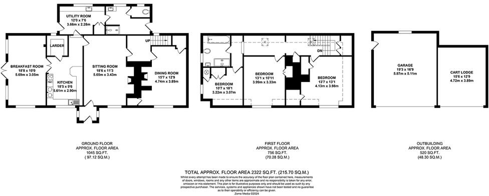 Hunger Hatch Cottage, Little Chart, Ashford, Kent, TN27 0QQ floorplan