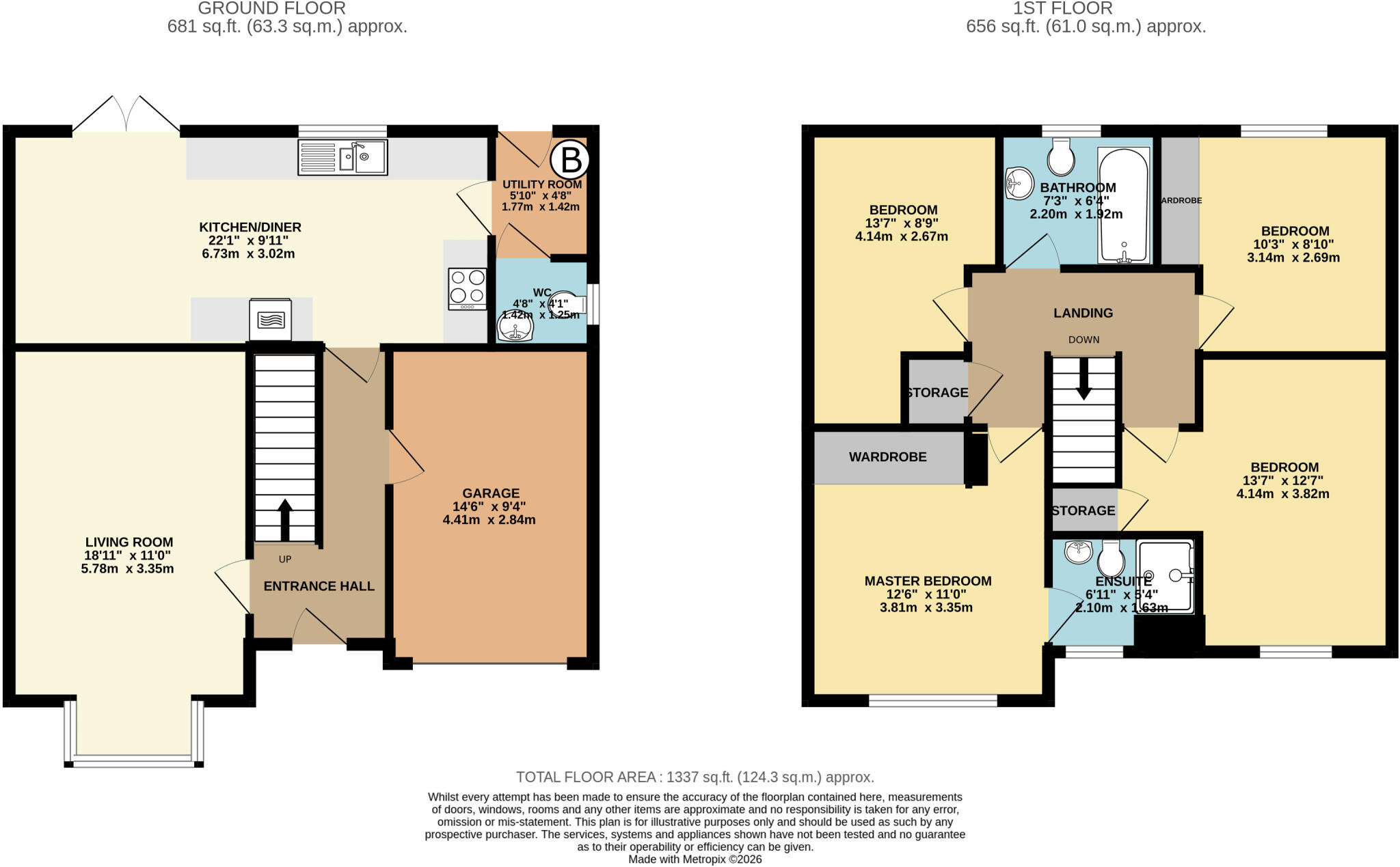Sherwood Drive, Thorpe Willoughby, North Yorkshire YO8 floorplan