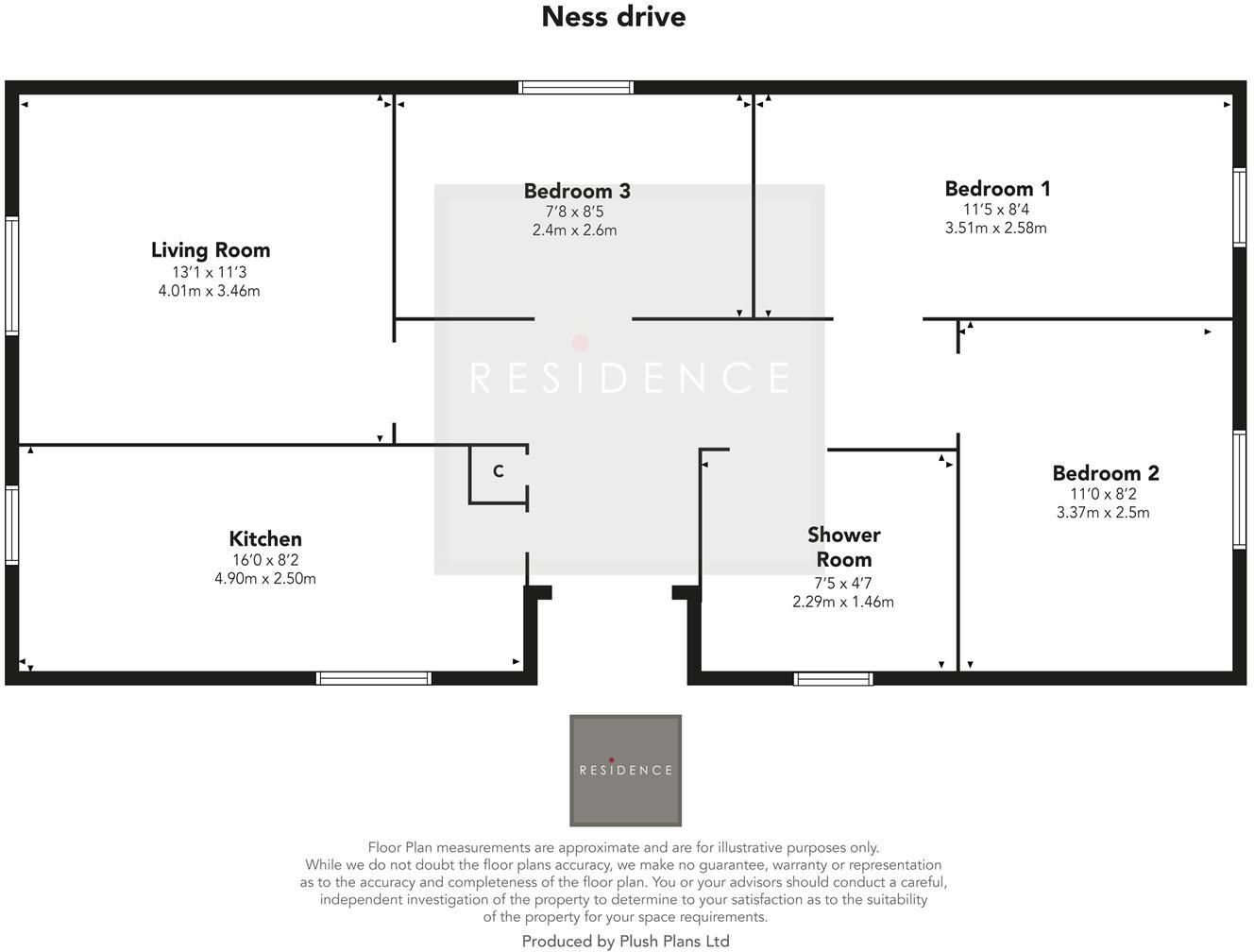 Ness Drive, Blantyre, Glasgow floorplan