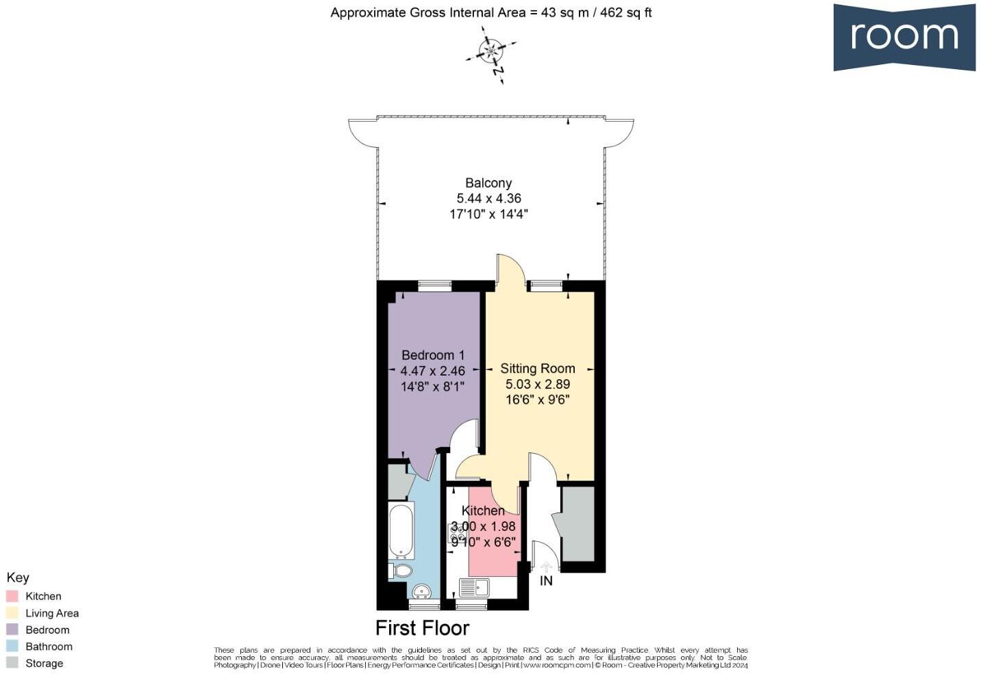 Lampards Buildings, Bath floorplan
