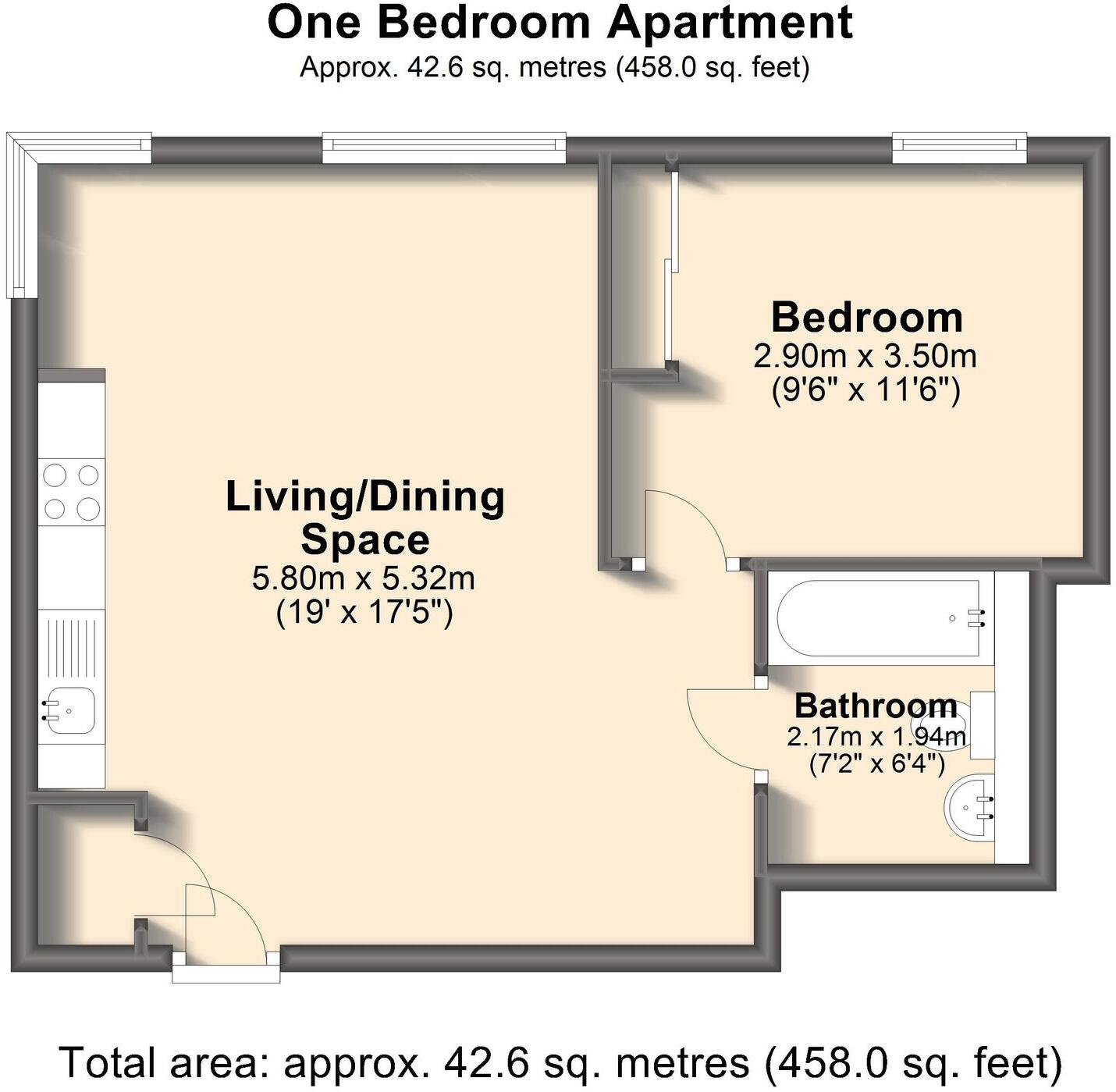 St. Pauls Square, City Lofts St. Pauls, S1 floorplan