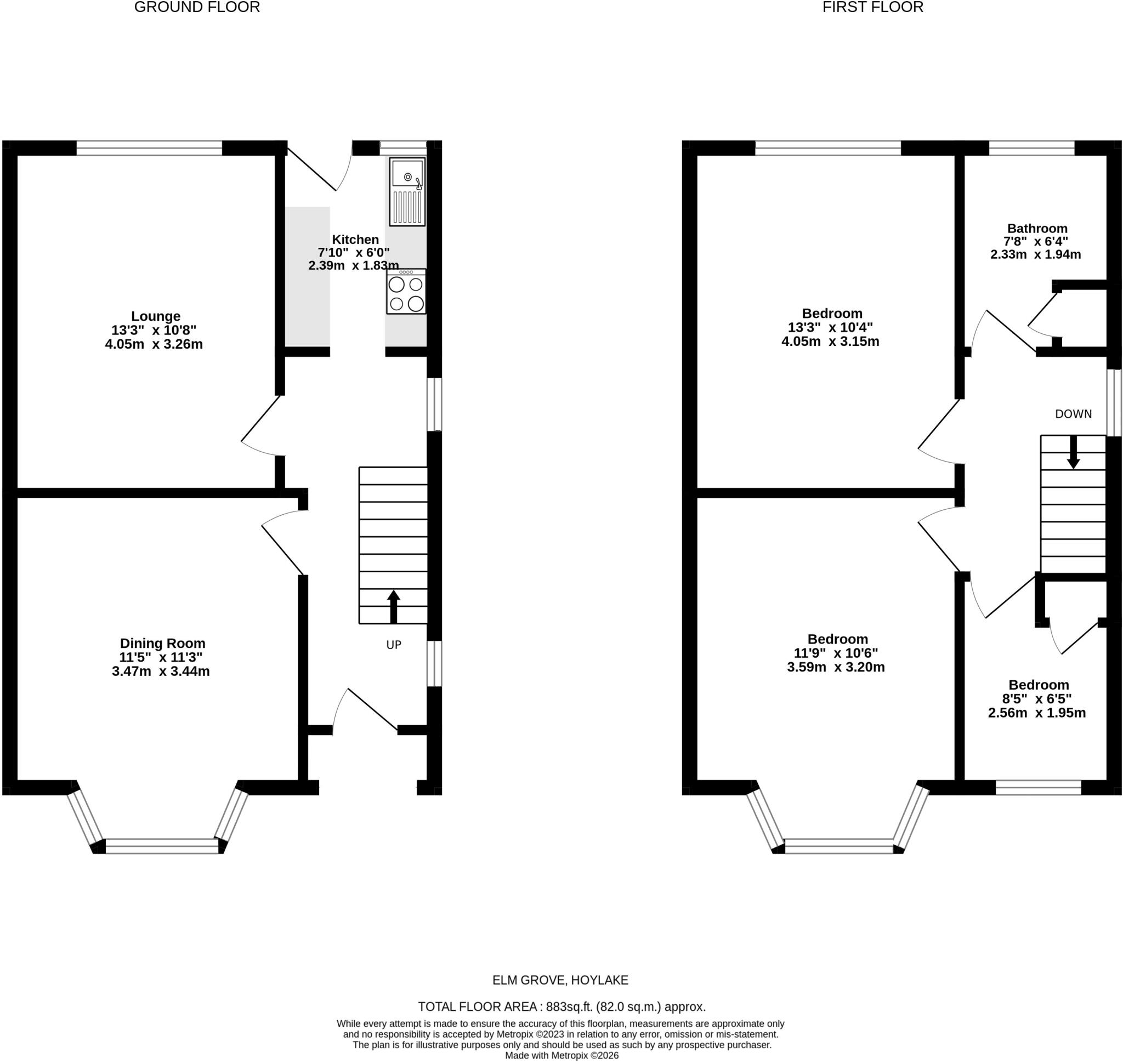 Elm Grove, Hoylake, Wirral floorplan