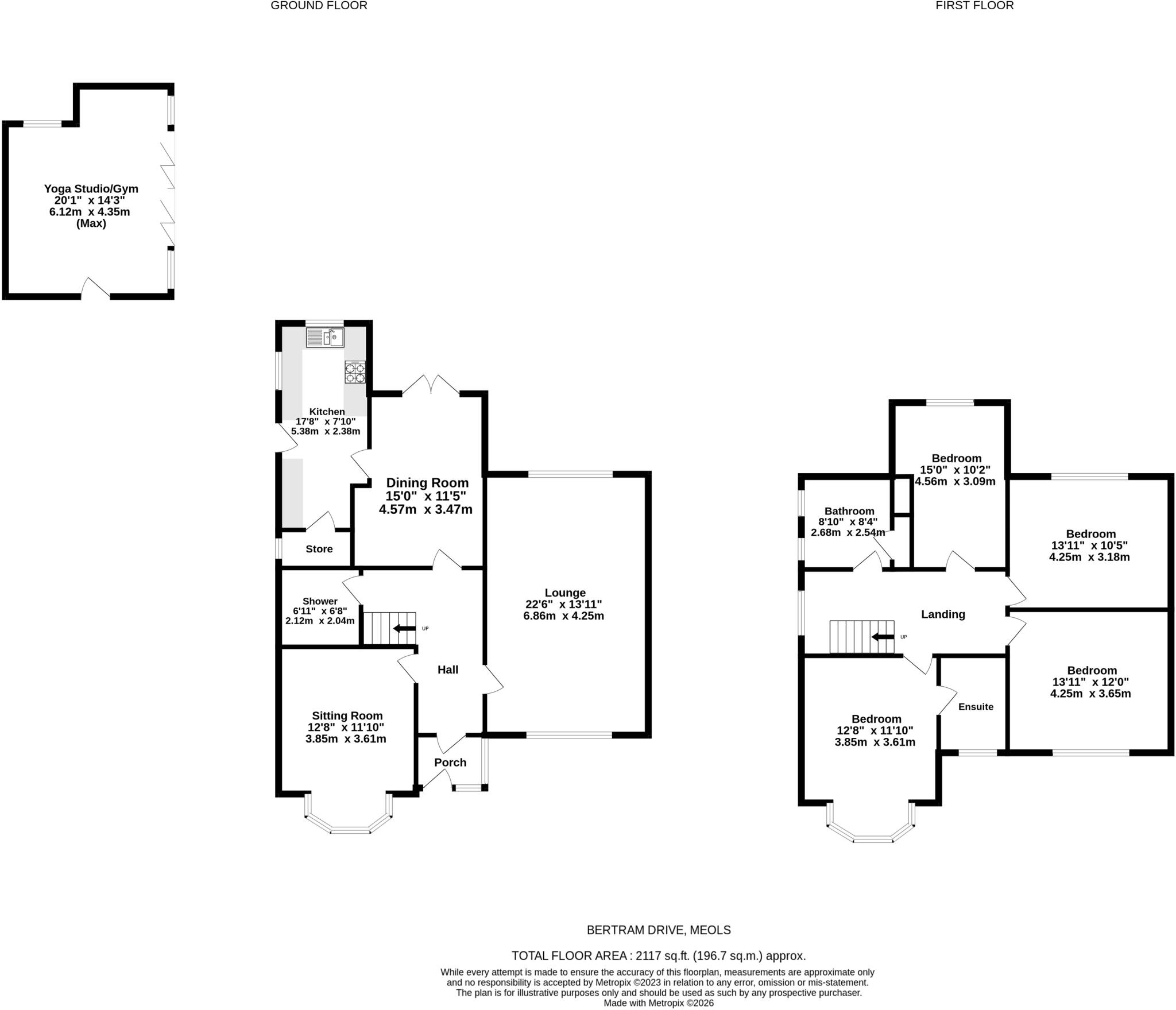 Bertram Drive, Meols, Wirral floorplan