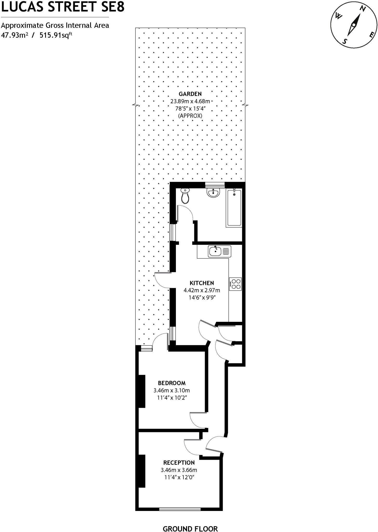 Lucas Street, Deptford, London, SE8 floorplan