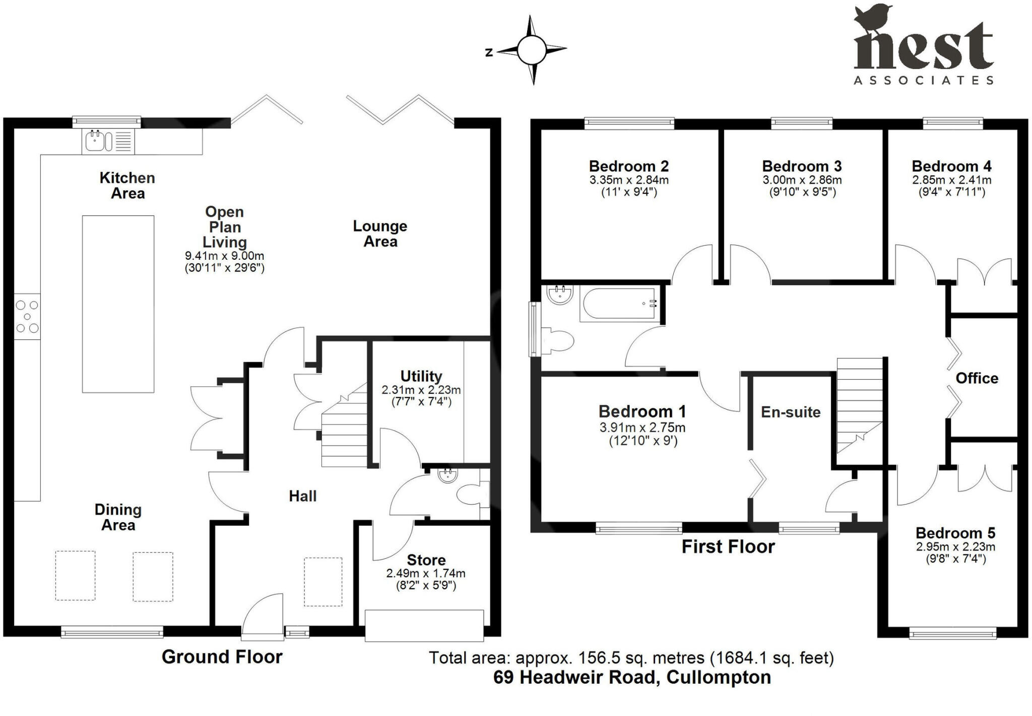 Head Weir Road, Cullompton, Devon, EX15 1NN floorplan