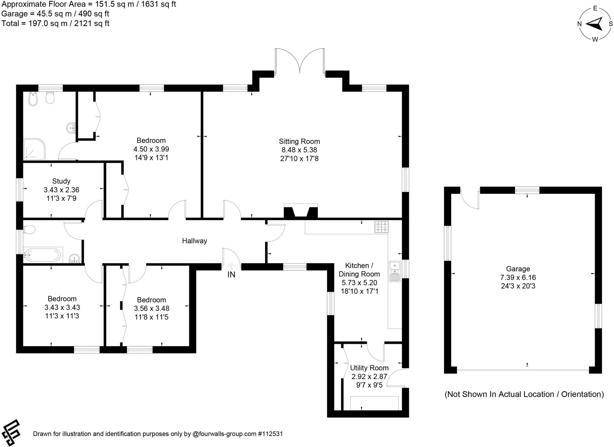 Angel Lane, Hindon floorplan